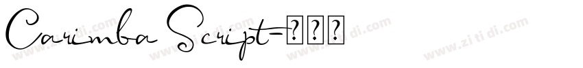 Carimba Script字体转换 Carimba Script字体转换